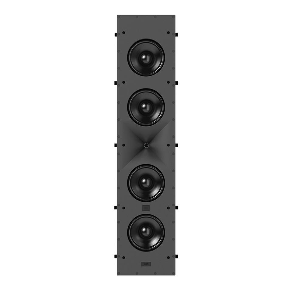 SCL-6 - Black - 2.5-Way Quadruple 5.25-inch (130mm) In-Wall Loudspeaker - Hero